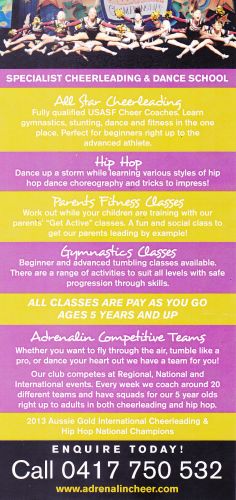 Adrenalin Cheer & Dance - Schools Australia 12