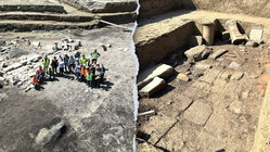 Construction workers clearing old bombs unexpectedly find 'important' ancient sanctuary Schools Australia